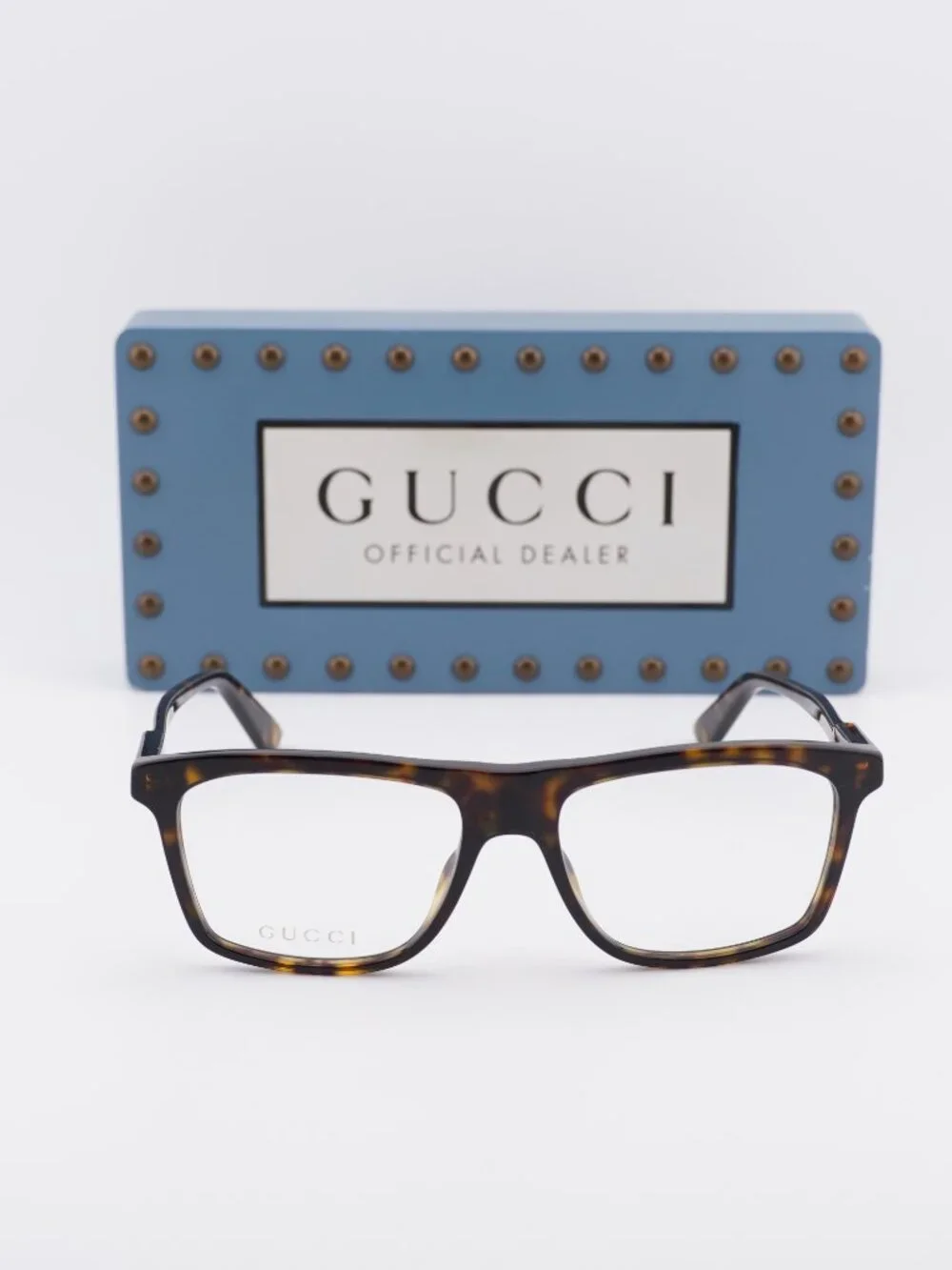 Gucci GG1820O 002 Square Eyeglasses - Havana 55mm